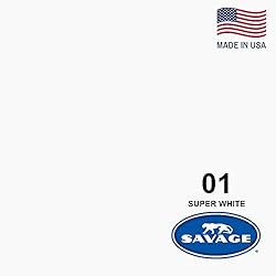 Savage Seamless Background Paper - #1 Super White