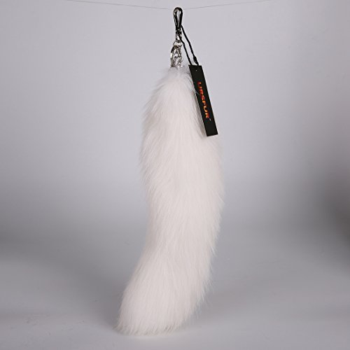 URSFUR Arctic Fox Tail Tail Fur Bag Charm Pendant - Thumbnail 4