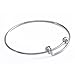 ZX Jewelry 12pcs Womens Expandable Blank Bangles Bracelets for Jewelry DIY Making 2.6inch
