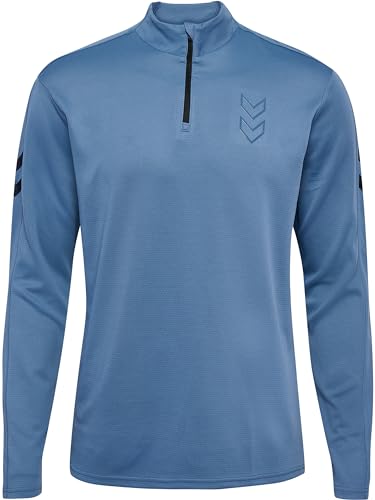 hummel Sweat-Shirt Hmlactive Pl à Demi-Fermeture Éclair pour Homme