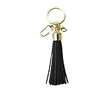 Womens's Leather Tassel Charm Women Handbag Wallet Accessories Key Rings