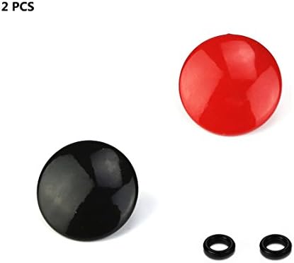 Forephoto (2 Packs) Metal Bulged Surface Soft Camera Shutter Release Button for Fujifilm XT20 X100F X-T2 X100T X-PRO2 X-T10 X-PRO1 X-E2S X100 X100S X10 X20 X30 X-E1 X-E2 STX-2 Leica M (Red+Black)