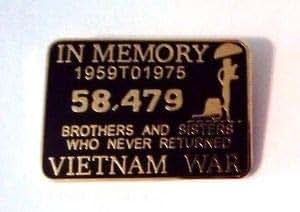 Amazon.com: Handsome Enamel Lapel pins - in Memory 58, 479