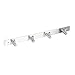 BEIYI Stainless Steel Coat Hook Rack Wall Mount Door Heavy Duty Ultra Strong Life-Long Lasting Hanger for Men & Women Robe Coat Towel Keys Bags Home Kitchen Bathroom Garden Garage (4 hooks)