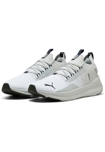 SOFTRIDE Symmetry FUZION, Unisex Straßen-Laufschuh, Puma White-COOL Light Gray-Puma Navy,