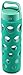 Ello Pure Glass Water Bottle with Silicone Sleeve, 20 oz, Teal Fizz