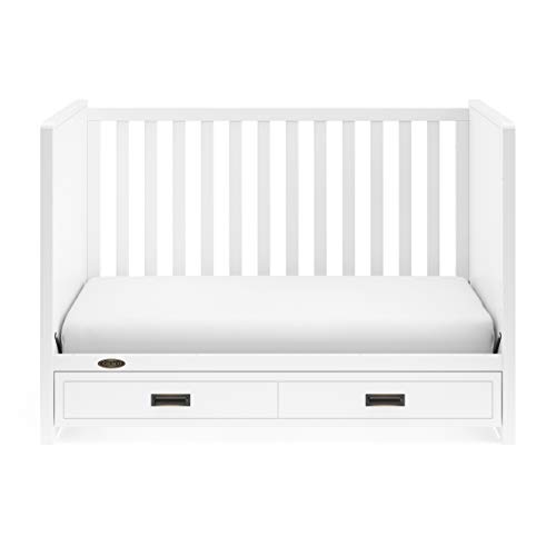Graco Cottage 3in1 Convertible Crib with Drawer, Easily Converts to