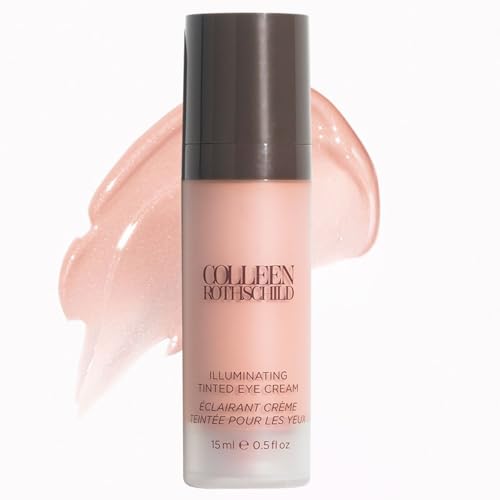 Colleen Rothschild Illuminating Tinted Eye Cream - Instant Brightening Under Anti Dark Circles Treatment with Hyaluronic Acid, Caffeine & Peptides