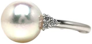 伊勢志摩の真珠専門店 イソワパール Seasonal Wrap入荷 オーロラ 花珠 アコヤ真珠 リング 9 3mm 0 10ct Pt900 ダイヤモンド プラチナ ホワイトピンク