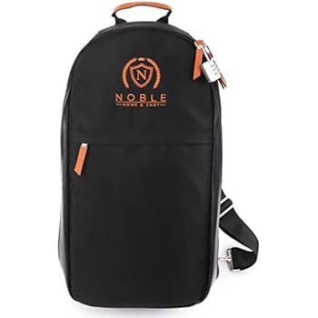 Chef Knife Bag (21+ Slots) is Padded, Includes a Padlock, Holds 21 Knives PLUS Your Knife Steel, a Zipped Tool Pouch, and More! Our Professional Line Knife Carrier Includes Name Card Holder (Bag Only)