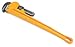 Tradespro 24 Inch Heavy-Duty Pipe Wrench, Adjustable Straight Pipe Plumper Wrench Yellow - 830924
