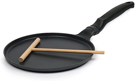 Induction Crepe and Pancake Pan Non-Stick 11 Inch. Batter Spreader Included