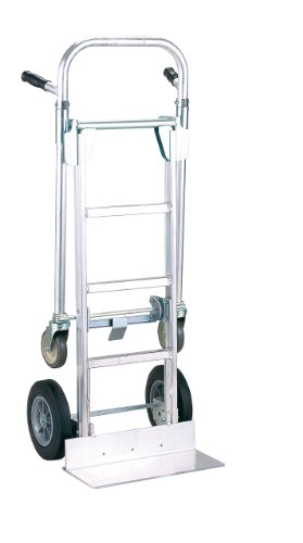 Harper Trucks 850 lb Capacity Pro-Max Aluminum Convertible Hand Truck and Dolly with 10" Flat-Free Solid Rubber Wheels - Thumbnail 4