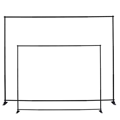image for GUOHONG 8'x8' Backdrop Banner Stand Multifunctional Adjustable Telesco
