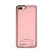 BIGFOX for iPhone 7 Plus Battery Case,for iPhone 8 Plus/7 Plus Charger Case 4200mAh Magnetic Battery Cases Slim Rechargeable External Battery Pack for iPhone 8 Plus/7 Plus/6S Plus/6 Plus (Rose Gold)