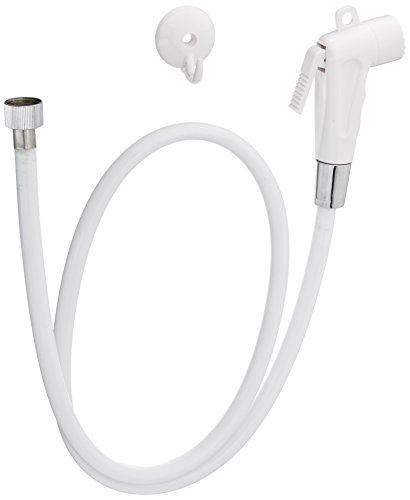 EVIDECO Modern Toilet Hand Bidet Sprayer with Flexible PVC Hose Set White