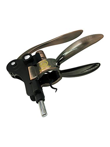 Wine Ziz Bronze Screw-pull Lever Corkscrew Wine Bottle Opener Set with Bonus Foil Cutter Tool, Heavy-Duty Metal Rabbit Manual Cork Screw, Best Housewarming Kitchen and Wine Gift Kit for Women and Men