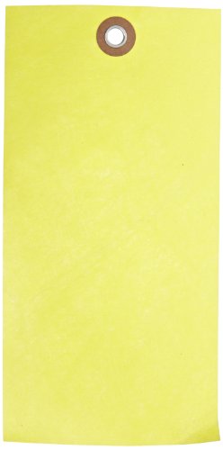 Aviditi G14081B Tyvek Spunbonded Olefin Shipping Tag, 6-1/4" Length x 3-1/8" Width, Yellow (Case of 100) - Thumbnail 2