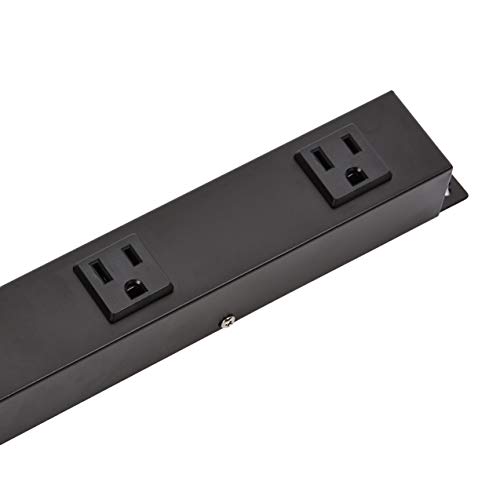 Amazon Basics Heavy Duty Metal Surge Protector Power Strip with