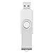 Flash Drive 4GB 10 Pack, Pen Drive AreTop USB2.0 Flash Drive Memory Stick Swivel Thumb Drives for Fold Date Storage (Pack 10Pcs-White)