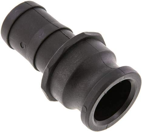 'Kamlock Plug (E), 38 mm PP Material: Polypropylene * Hose Inner Diameter: 38 mm DN 40 mm (1 1/2 Inch PN: 6bar