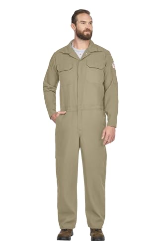 Bulwark Men's Big & Tall Flame Resistant 4.5 oz Nomex IIIA Premium Coverall, Ta…