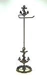 Standing Cast Iron Anchor Toilet Paper Holder Nautical 28