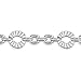 Amberta 925 Sterling Silver 1.5 mm Trace Chain Bracelet with 4 mm Disc Length 7