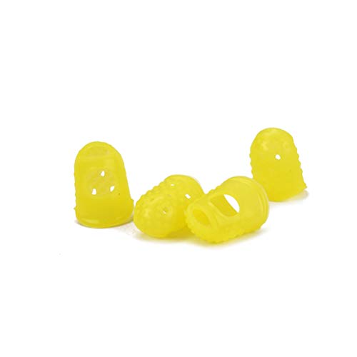 image for LIOOBO 4pcs Guitar Fingertip Protectors Silicone Finger Guards Finger 