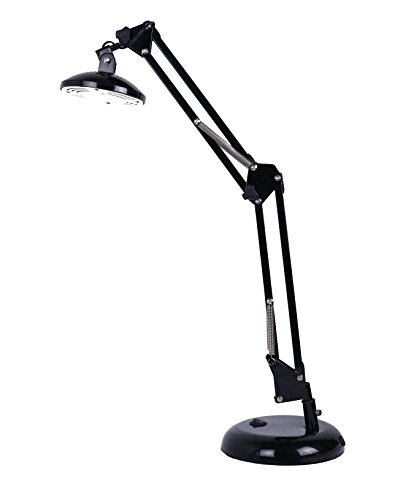 Urbanest 5-Watt LED Energy Saving Architect Swing Arm Desk Lamp, Black