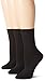 Hanes Women's Plus-Size 3 Pack Comfortsoft Extended Size Cuff Sock, Black,Extended 10-12/Shoe 8-12