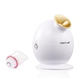 Facial Steamer KINGDOMBEAUTY Hot Mist Moisturizing Face Steamer Warm Mist Personal Sauna SPA Unclogs Pores Blackheads Acne Skin Cares Atomizer Humidifier Ionic Sprayer Golden