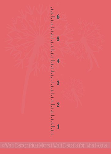Vintage Ruler Oversized Plain Growth Chart Decal Vinyl 6 Foot Wall Stickers