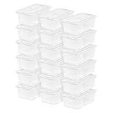 IRIS USA CNL clear Latching Box, 6 Qt, 18 Count