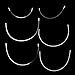 6 Pair of Stainless Steel Handmade Bra Underwire Replacement - White, C Cup