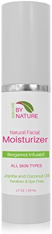 By Nature Organic Face Moisturizer, Bergamot Infused Natural Skin Hydration Facial Treatment, Restore Your Skins Beauty - 1.7 OZ