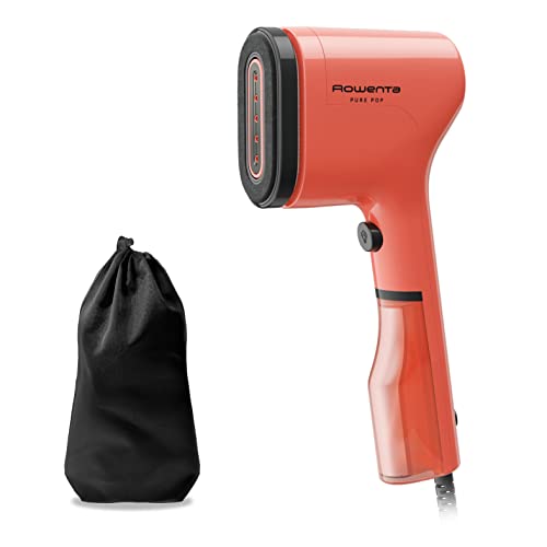 Pure Pop - Plancha de vapor de 1300 W con salida de vapor de hasta 20 gr/min que plancha y purifica, elimina pelusas y pelo, cabezales reversibles, diseño para viaje, color coral, DR2022