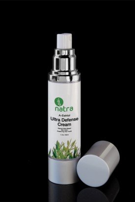 Menopause busting natural plant based bio-identical Estriol Cream. Unique formula of retinol, estriol and potent anti-oxidants. Designed to increase collagen production, improve skin moisture content and elasticity. Prevent free radical breakdown. Replenishes moisture, improves skin tone, reduces deep lines and wrinkles. Contains 100,000 I.U. of vitamin A (retinol) and 0.15% of E3 (estriol) for smooth, silky skin.