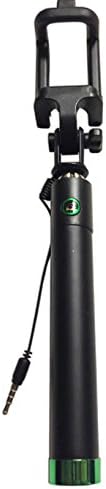 Selfie Anytime Monopod Selfie Stick with Extendable Handheld Wireless Bluetooth Built-in with Handle for Iphone 6 Plus 6 5s 5c 5 4s 4 , Samsung Galaxy Android Smartphone Cell Phone Green