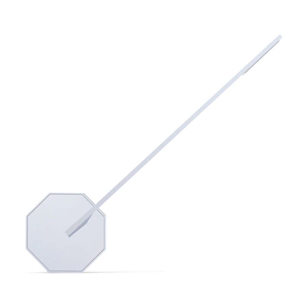 Gingko Octagon One Portable Desk Lamp -Rechargeable Modern LED Desk Lamp Touch Sensitive - Silver Grey Color