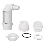 Water Filter/Softener Air Gap with 1/2-inch Barb Connector for Installation on a 1-1/2-inch Standpipe with PVC Trap Adapters.