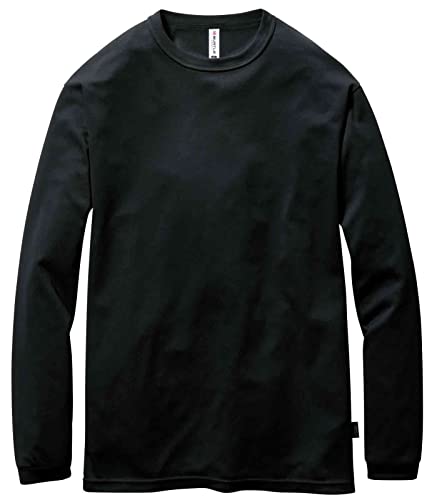 BURTLE バートル ロングスリーブTシャツ(ユニセックス) ブラック 155 35 M[消臭 吸汗速乾 ストレッチ]