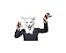 Plus Faux Fur Mr. Fox Mask with Moving Mouth