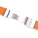 SCASTOE Waterproof Men's Silicone Rubber Watch Wristwatch Strap Band Replacement 18-24mm (Orange, 20)