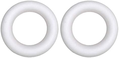 Craft foam ring for Christmas decoration, made of polystyrene foam.