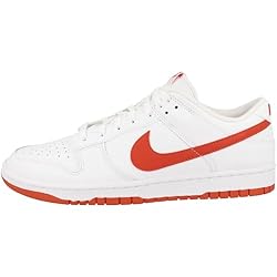 Nike Dunk Low White/Picante Red Mens Sneakers
