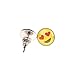 YEYULIN Round Yellow Resin Stud Earrings Girl 36 pairs Jewelry