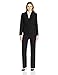 Le Suit Women's 2 Button Black Pant Suit, 4