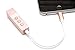 iPhone 7 Lightning to 3.5mm Power Audio Charge Headphone Jack Adapter Cable (Pink)