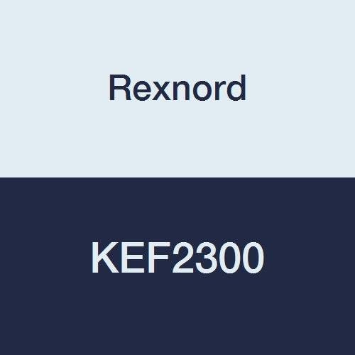 Rexnord KEF2300 Single Set Collar Flange Block, 4-Bolt Flange, Setscrew Locking Collar, Non-Expansion, Light Contact Seals, Cast Iron, 3" Shaft-Size, 6" Bolt Spacing, 8-1/2" Bolt Circle